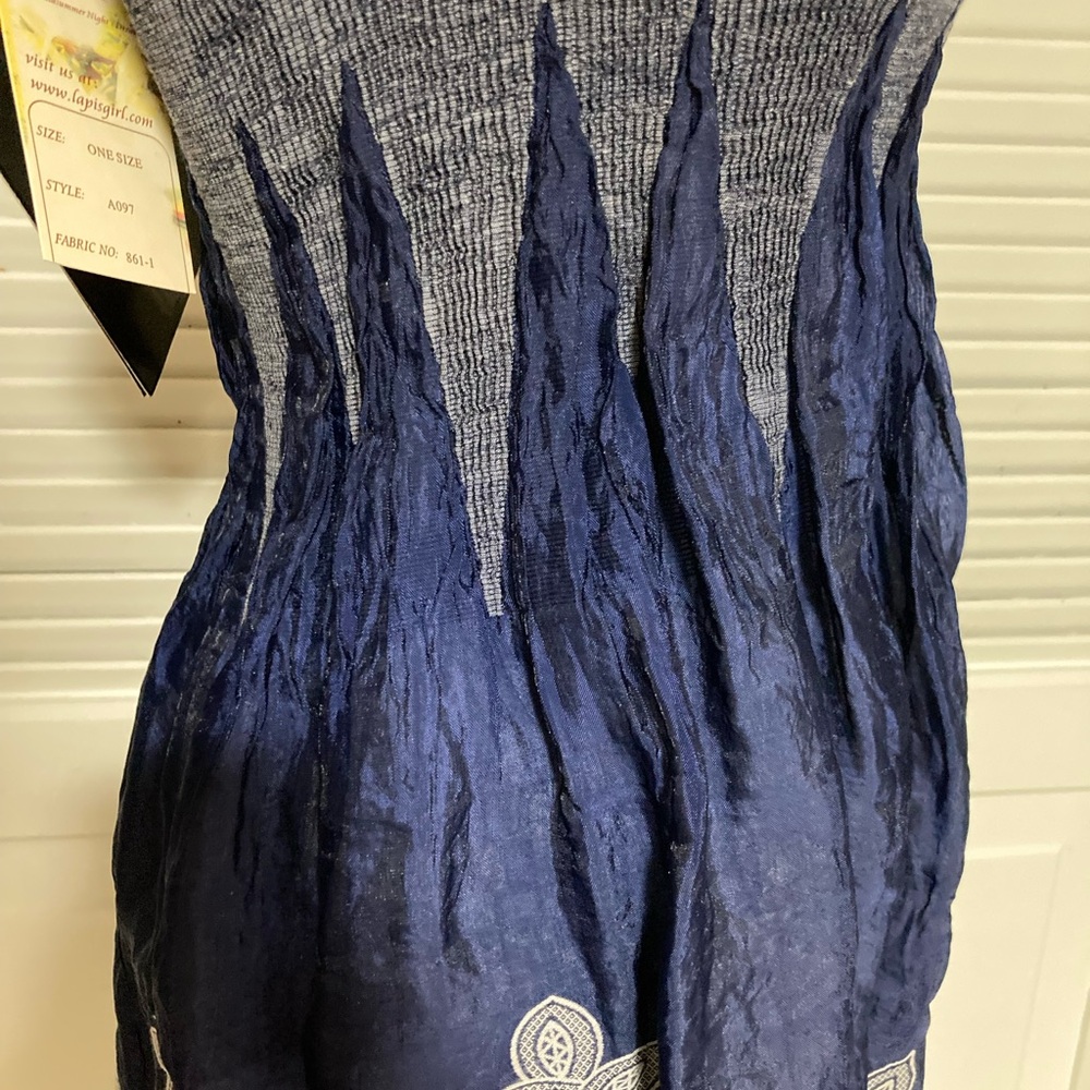 NWT Lapis Navy & White Tube Top Dress - Picture 6 of 10
